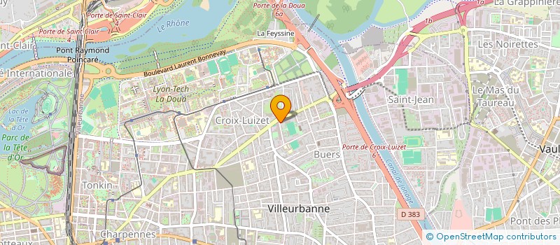 localisation de l'entreprise MADAME LINDA ZAAFRANE  VILLEURBANNE