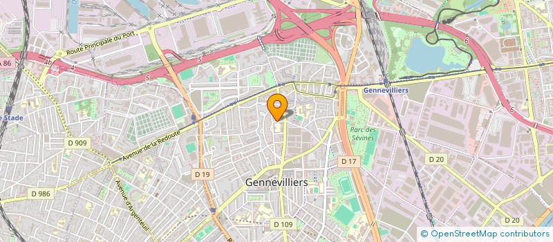 localisation de l'entreprise MADAME LINDA ZITOUNI à GENNEVILLIERS