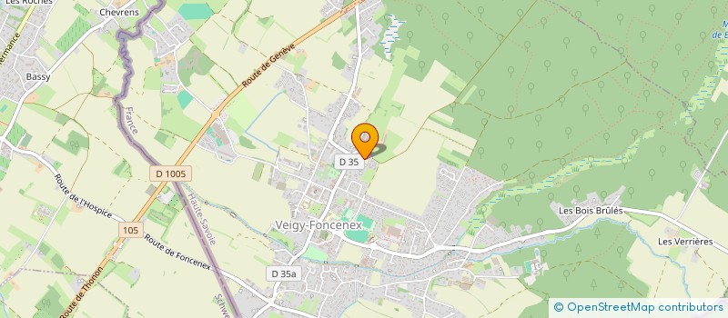 localisation de l'entreprise MADAME LINDSAY BOUAMRANE  VEIGY-FONCENEX