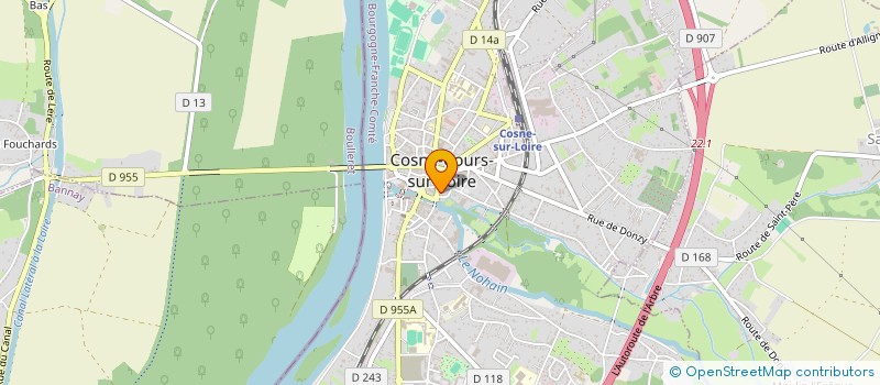 localisation de l'entreprise MADAME LINDSAY FRAU à COSNE-COURS-SUR-LOIRE