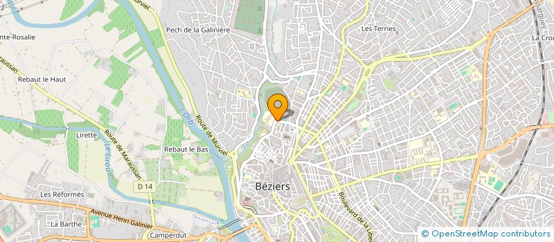 localisation de l'entreprise MADAME LINDSAY HOLLET  BEZIERS