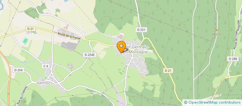 localisation de l'entreprise MADAME LINDSAY LE GALL  MONTIGNY-SUR-L'AIN