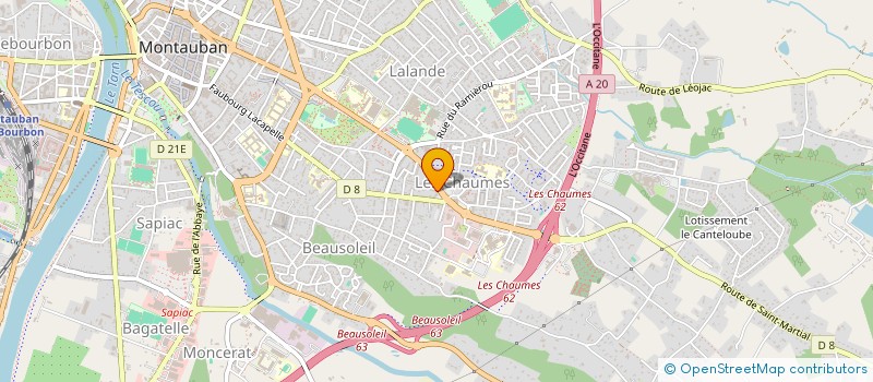 localisation de l'entreprise MADAME LINDSAY LEROY  MONTAUBAN