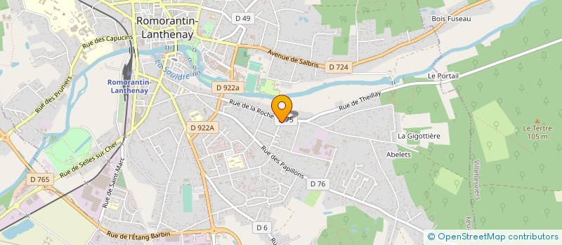 localisation de l'entreprise MADAME LINDSAY MICHEL  ROMORANTIN-LANTHENAY