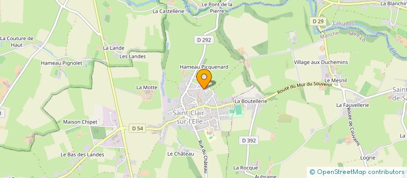 localisation de l'entreprise MADAME LINDSAY PIVAIN  SAINT-CLAIR-SUR-L'ELLE