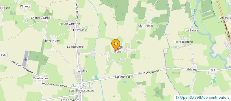 localisation de l'entreprise MADAME LINDSAY SOMMIER  SAINT-JEAN-SUR-REYSSOUZE