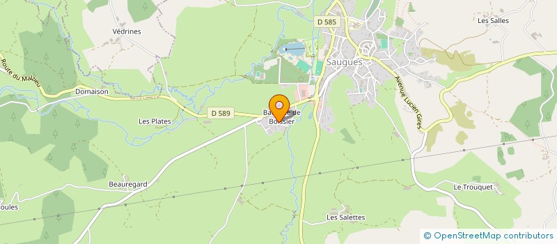 localisation de l'entreprise MADAME LINDSEY CHAPUT  SAUGUES