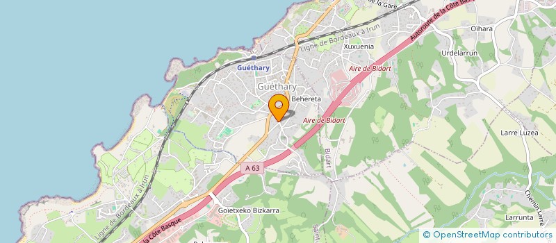 localisation de l'entreprise MADAME LINDSEY CHICOUARD  GUETHARY