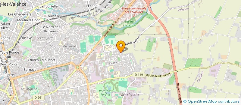 localisation de l'entreprise MADAME LINDSEY NUVOLI à VALENCE