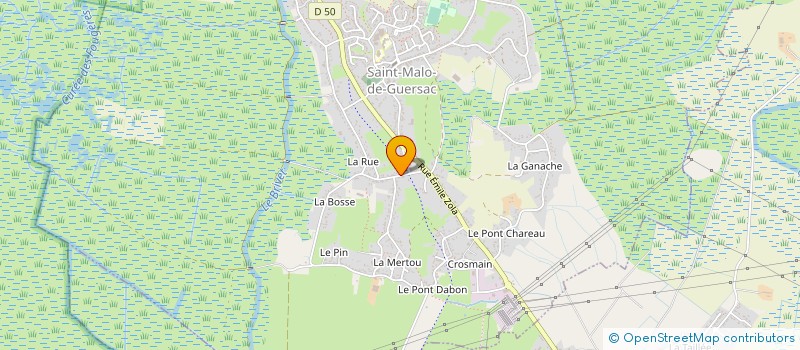 localisation de l'entreprise MADAME LINDSEY TEXIER  SAINT-MALO-DE-GUERSAC