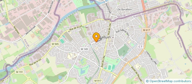 localisation de l'entreprise MADAME LINDY TATINCLAUX  HALLUIN