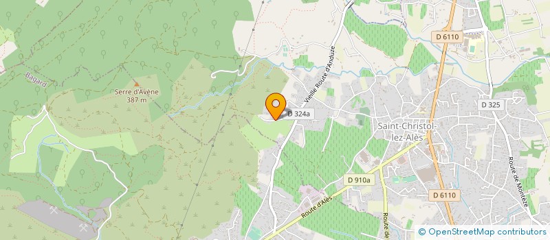 localisation de l'entreprise MADAME LINE ALMERAS  SAINT-CHRISTOL-LEZ-ALES