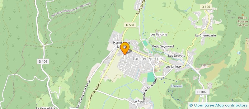 localisation de l'entreprise MADAME LINE BAULE  LANS-EN-VERCORS