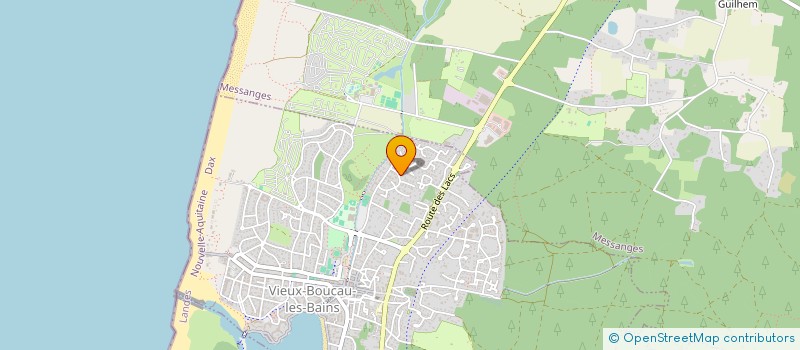 localisation de l'entreprise MADAME LINE BELHACHE  VIEUX-BOUCAU-LES-BAINS