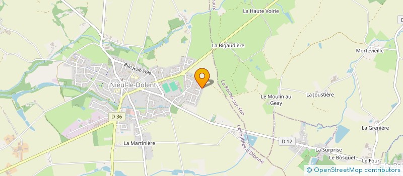 localisation de l'entreprise MADAME LINE BELLANGER à LA ROCHE-SUR-YON