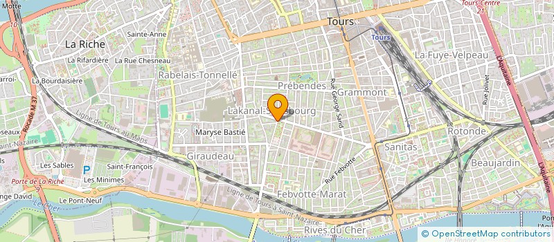 localisation de l'entreprise MADAME LINE BODET  TOURS