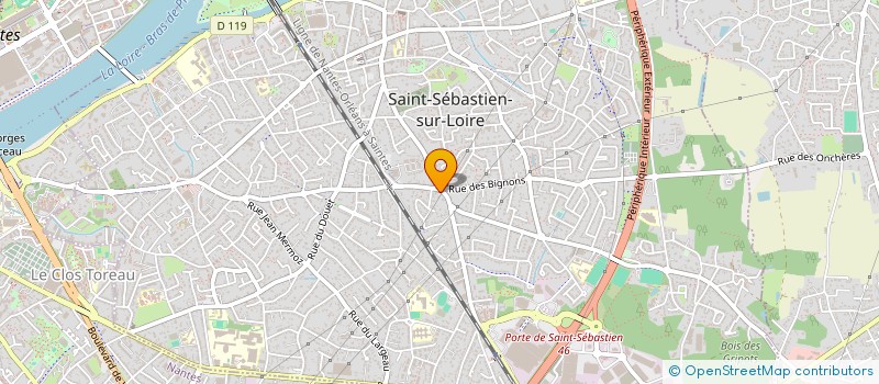 localisation de l'entreprise MADAME LINE BODY  SAINT-SEBASTIEN-SUR-LOIRE