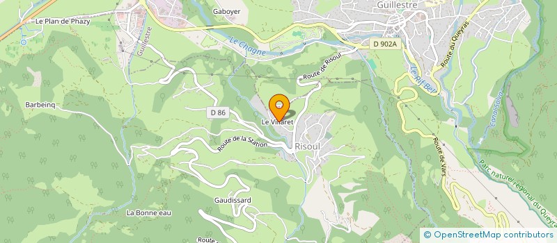 localisation de l'entreprise MADAME LINE BONNAFFOUX  RISOUL