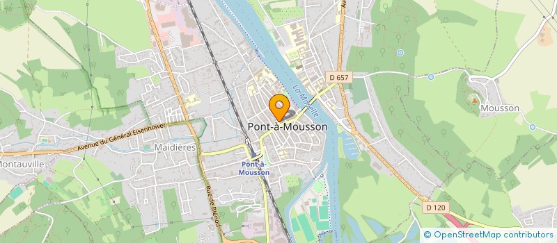 localisation de l'entreprise MADAME LINE BOUILLET  PONT-A-MOUSSON