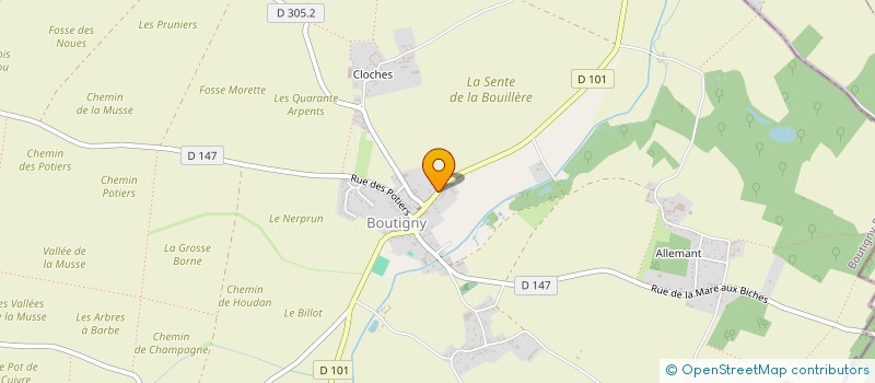 localisation de l'entreprise MADAME LINE CALDER à BOUTIGNY-PROUAIS