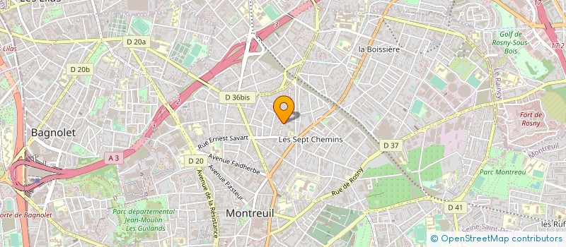 localisation de l'entreprise MADAME LINE CHEVALLIER à MONTREUIL