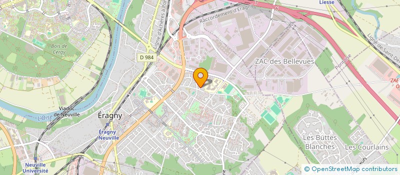 localisation de l'entreprise MADAME LINE CHRISTINE DUVERCEAU  ERAGNY