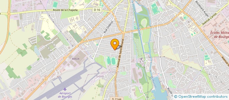 localisation de l'entreprise MADAME LINE DIEUMEGARD  BOURGES