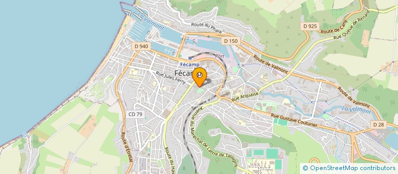 localisation de l'entreprise MADAME LINE DONNET  FECAMP