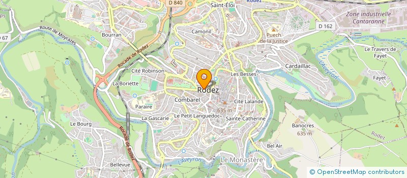 localisation de l'entreprise MADAME LINE FAUGIERE à RODEZ