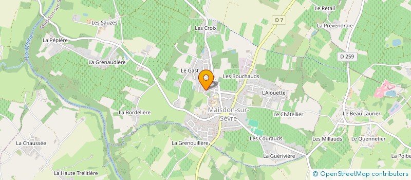localisation de l'entreprise MADAME LINE FILLONNEAU  MAISDON-SUR-SEVRE