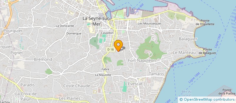 localisation de l'entreprise MADAME LINE GOUGNON  LA SEYNE-SUR-MER