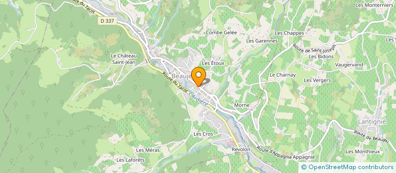 localisation de l'entreprise MADAME LINE GRANDIERE  BEAUJEU