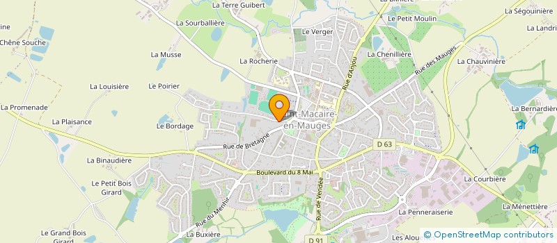 localisation de l'entreprise MADAME LINE GUIBERT à SEVREMOINE