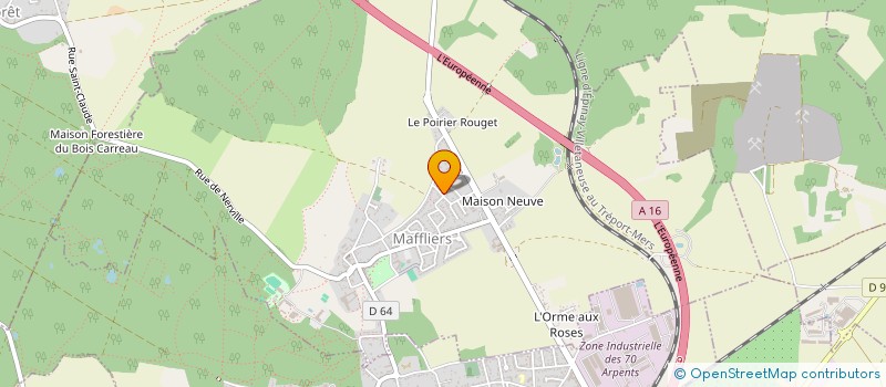 localisation de l'entreprise MADAME LINE GUR à MAFFLIERS