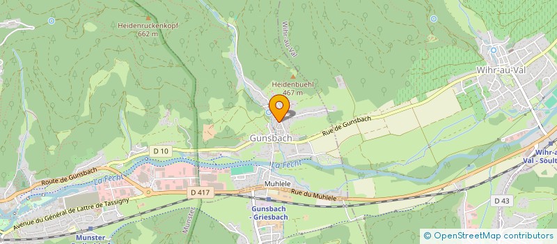 localisation de l'entreprise MADAME LINE GUTHLEBEN à GUNSBACH