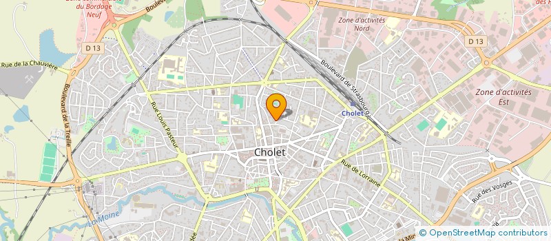 localisation de l'entreprise MADAME LINE HAY à CHOLET