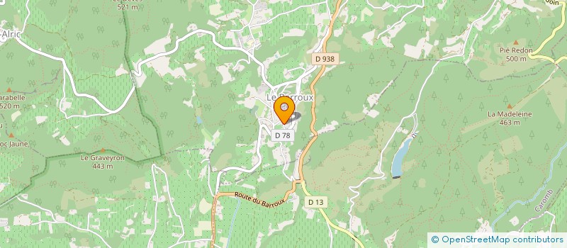 localisation de l'entreprise MADAME LINE ISNARD  BARROUX (LE)