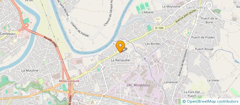 localisation de l'entreprise MADAME LINE LAGARRIGUE à ALBI