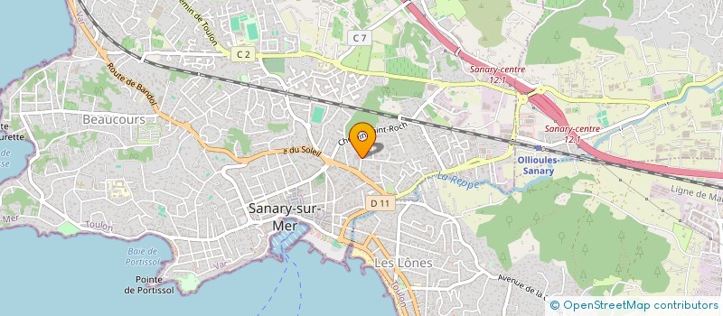 localisation de l'entreprise MADAME LINE LEHAUT  SANARY-SUR-MER