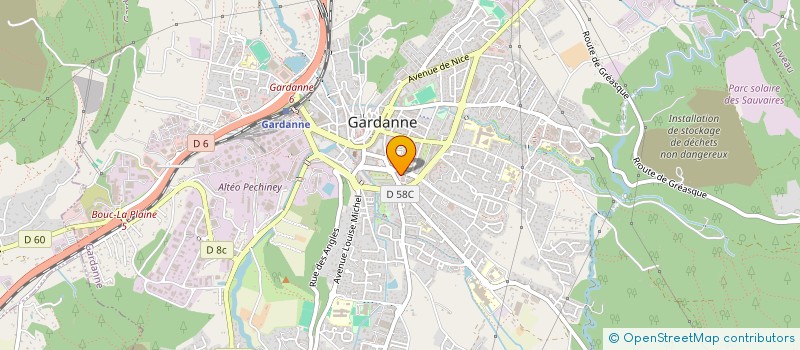 localisation de l'entreprise MADAME LINE MAUGARD  GARDANNE