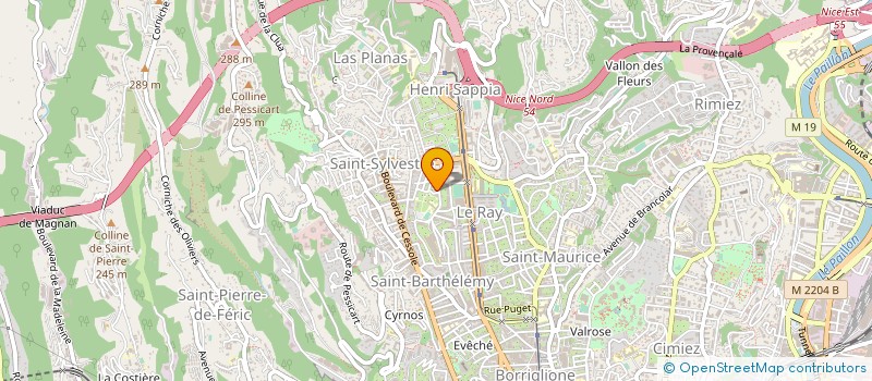 localisation de l'entreprise MADAME LINE MIRA à NICE