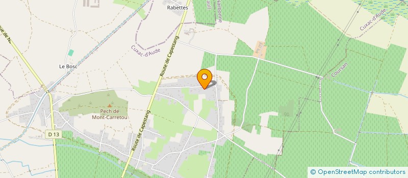 localisation de l'entreprise MADAME LINE MOUILLARD  CUXAC-D'AUDE