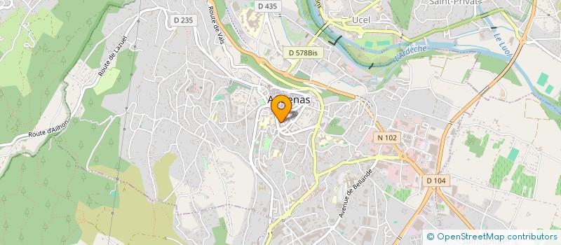 localisation de l'entreprise MADAME LINE NAVEAUX à AUBENAS