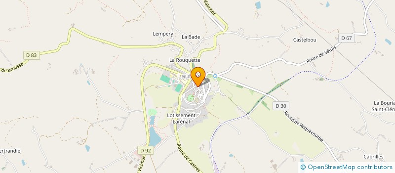 localisation de l'entreprise MADAME LINE NUBIEN  LAUTREC