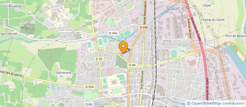 localisation de l'entreprise MADAME LINE PERRIN  VILLEFRANCHE-SUR-SAONE