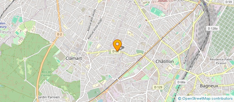 localisation de l'entreprise MADAME LINE REFAHI  CHATILLON