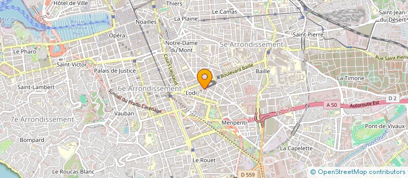 localisation de l'entreprise MADAME LINE VERGET à MARSEILLE