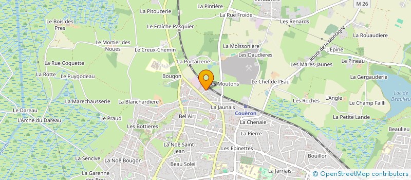 localisation de l'entreprise MADAME LINEA DUPE  COUERON