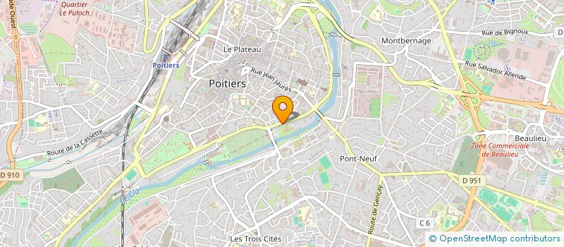 localisation de l'entreprise MADAME LINETTE AGBOMENOU à POITIERS