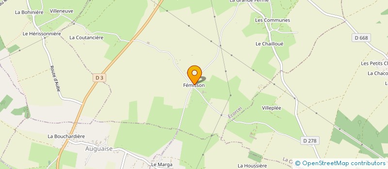 localisation de l'entreprise MADAME LINETTE PELTIER à ECORCEI